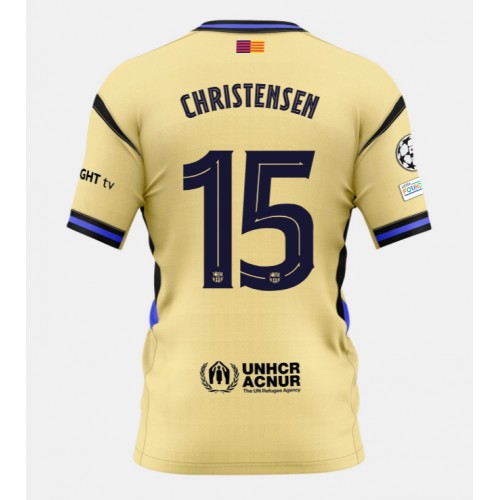 Barcelona Andreas Christensen #15 Seconda Maglia 2025-26 Manica Corta Barcelona Andreas Christensen #15 Seconda Maglia 2025-26 Manica Corta